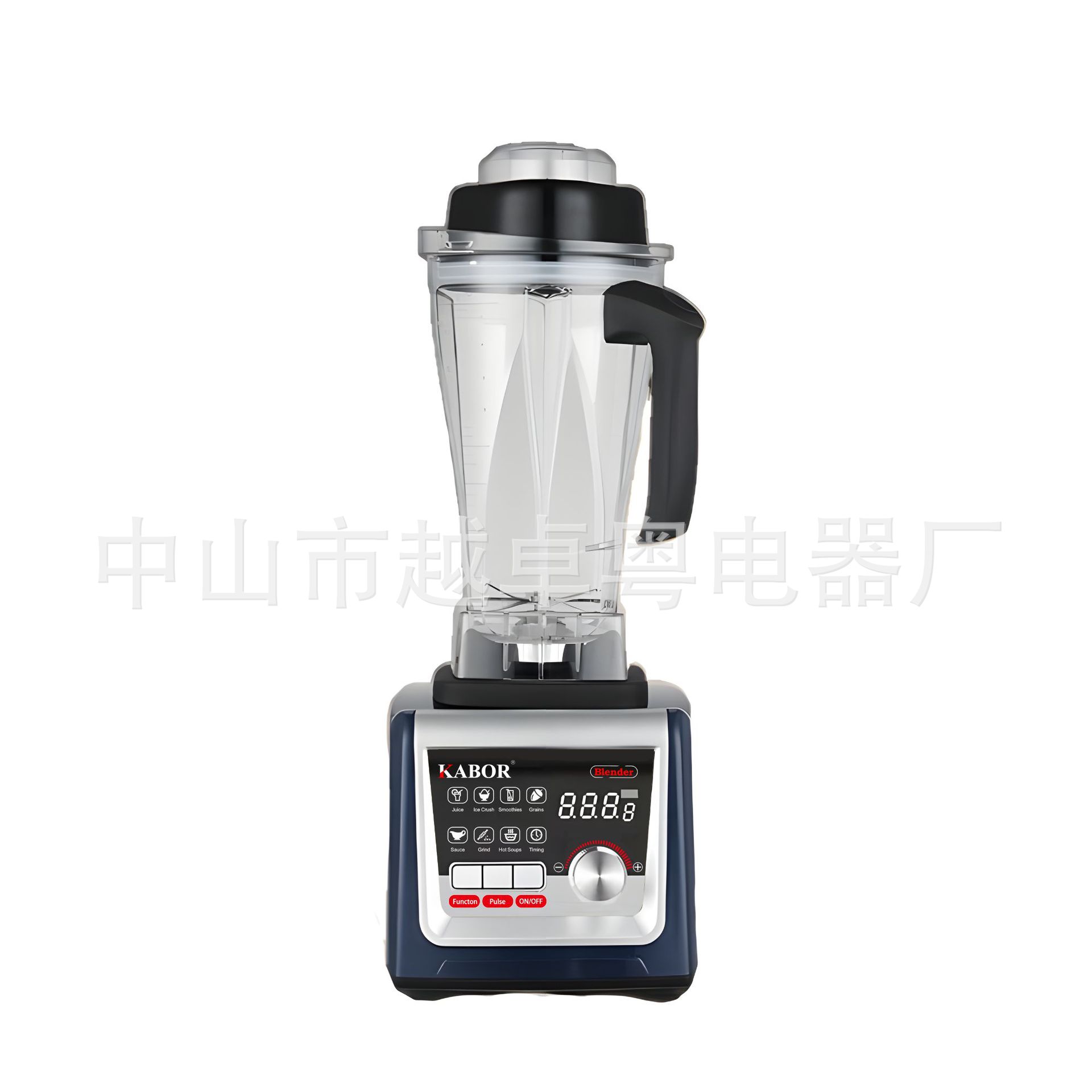 Blender - เครื่องปั่นอาหารเชิงพาณิชย์ 220V 9535 ตัวเครื่องทำจากทองแดงแท้ เครื่องปั่นสมูทตี้แบบสองโถ ปรับความเร็วได้