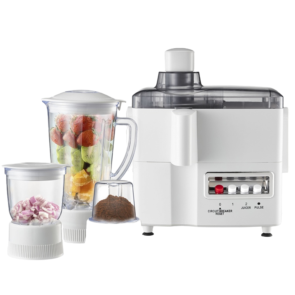 Blender - เครื่องเตรียมอาหารอเนกประสงค์ 4 in 1 สำหรับใช้ในครัวเรือน เครื่องปั่นน้ำผลไม้