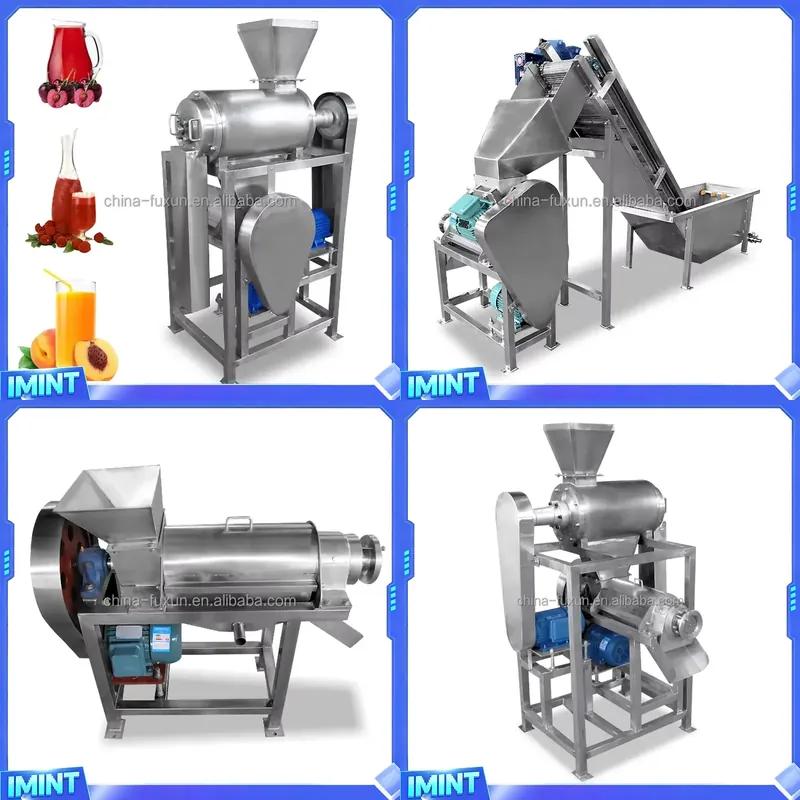 Juicer - เครื่องคั้นน้ำผลไม้ส้มอัตโนมัติแบบสกรูคู่ เครื่องคั้นน้ำแครอทอุตสาหกรรมแบบสกรู
