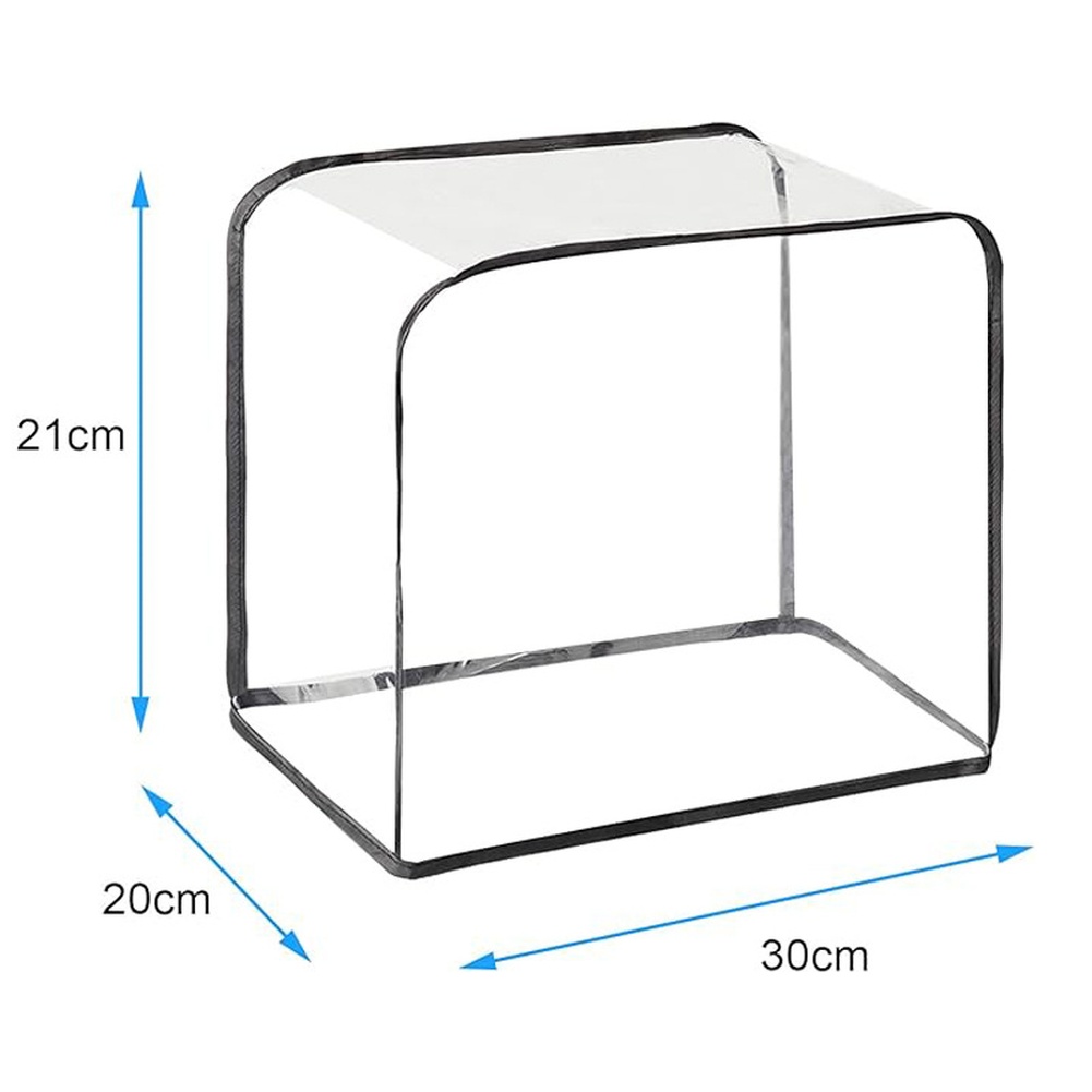 Toaster - ฝาครอบเครื่องปิ้งขนมปังแบบใส ฝาครอบเตาอบแบบใส วัสดุ PVC ดีไซน์โปร่งใส ขนาดกะทัดรัด