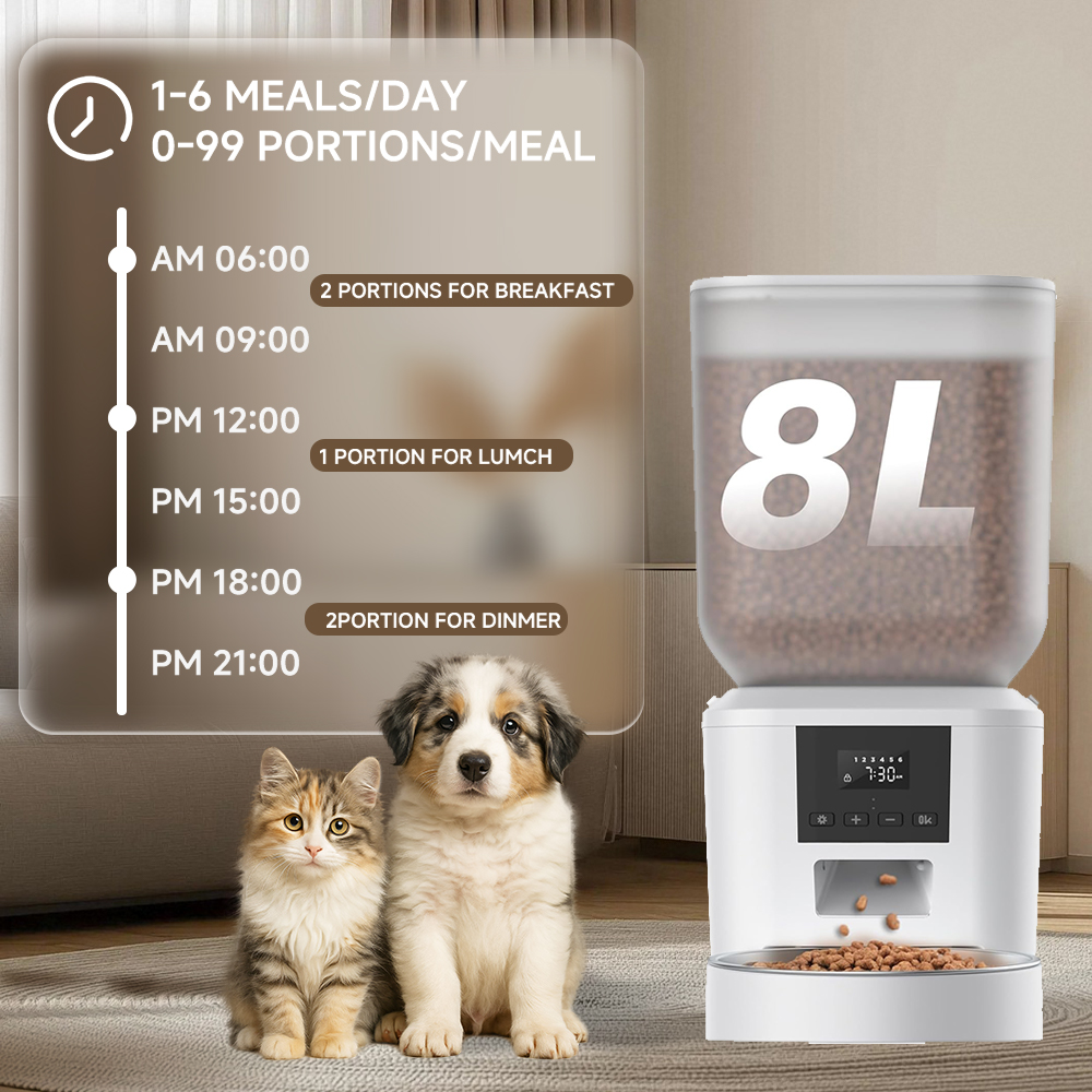 เครื่องให้อาหารแมวอัตโนมัติ 8  - Kitchen Appliances Video บทวิจารณ์และราคา