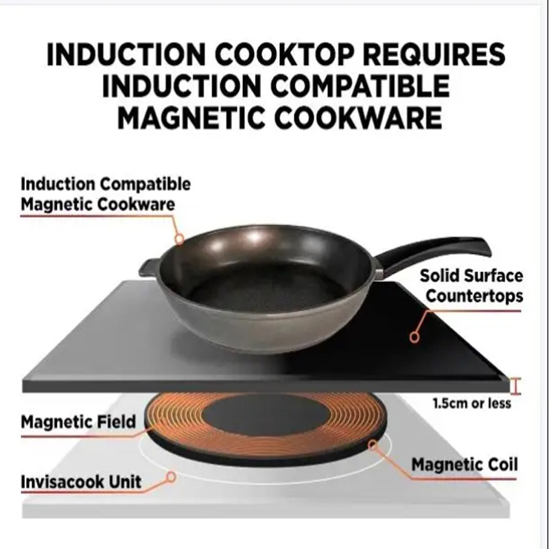 เตาแม่เหล็กไฟฟ้าแบบซ่อน Invisa - Induction Cooker บทวิจารณ์และราคา
