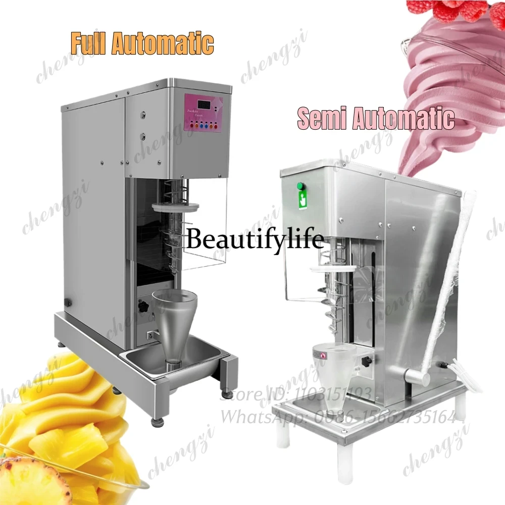 เครื่องทำไอศกรีมผลไม้แบบหมุนอั - Blender บทวิจารณ์และราคา
