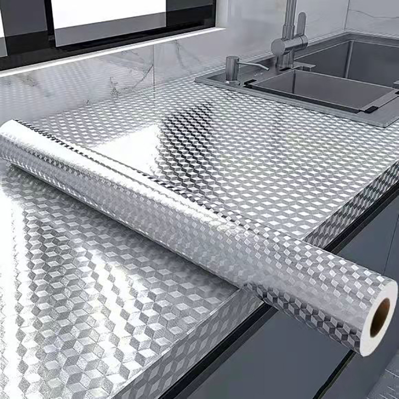สติ๊กเกอร์ติดผนังห้องครัว ฟอยล - Kitchen Appliances Cabinet บทวิจารณ์และราคา