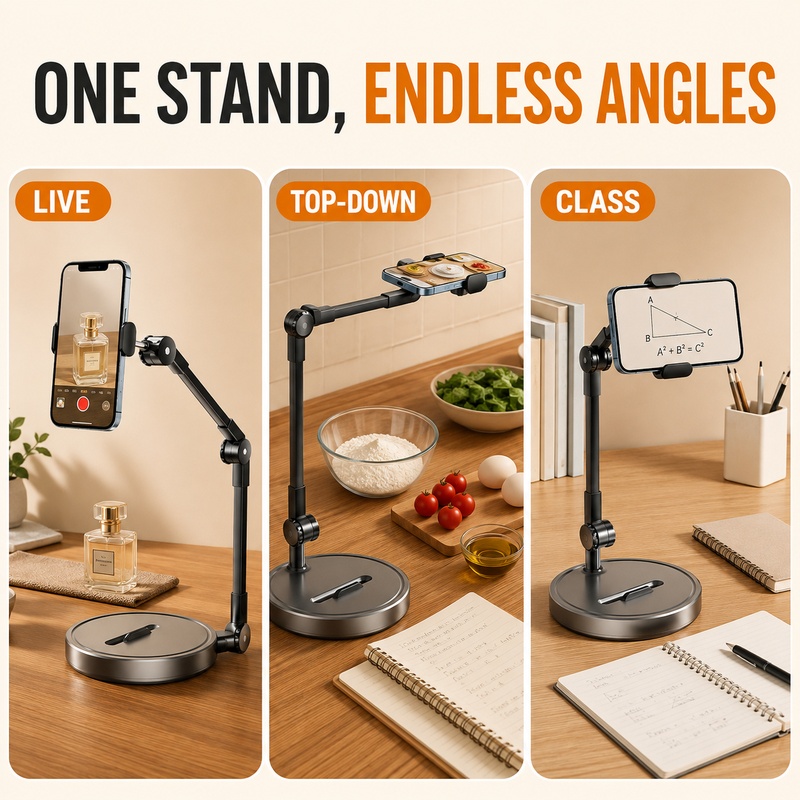 ขาตั้งโทรศัพท์แบบตั้งโต๊ะพร้อม - Kitchen Appliances Video บทวิจารณ์และราคา