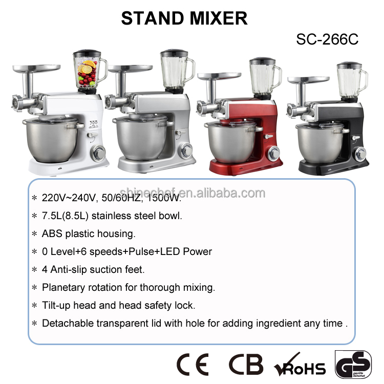 เครื่องผสมแป้งไฟฟ้า 7.5 ลิตร 8 - Stand Mixer บทวิจารณ์และราคา