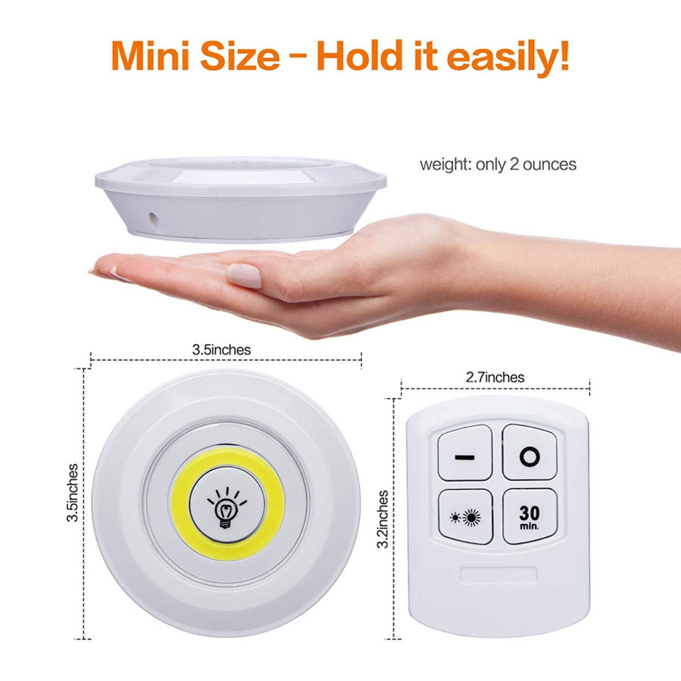 3W ไฟ LED ไร้สายแบบหรี่แสงได้ส - Kitchen Appliances Cabinet บทวิจารณ์และราคา