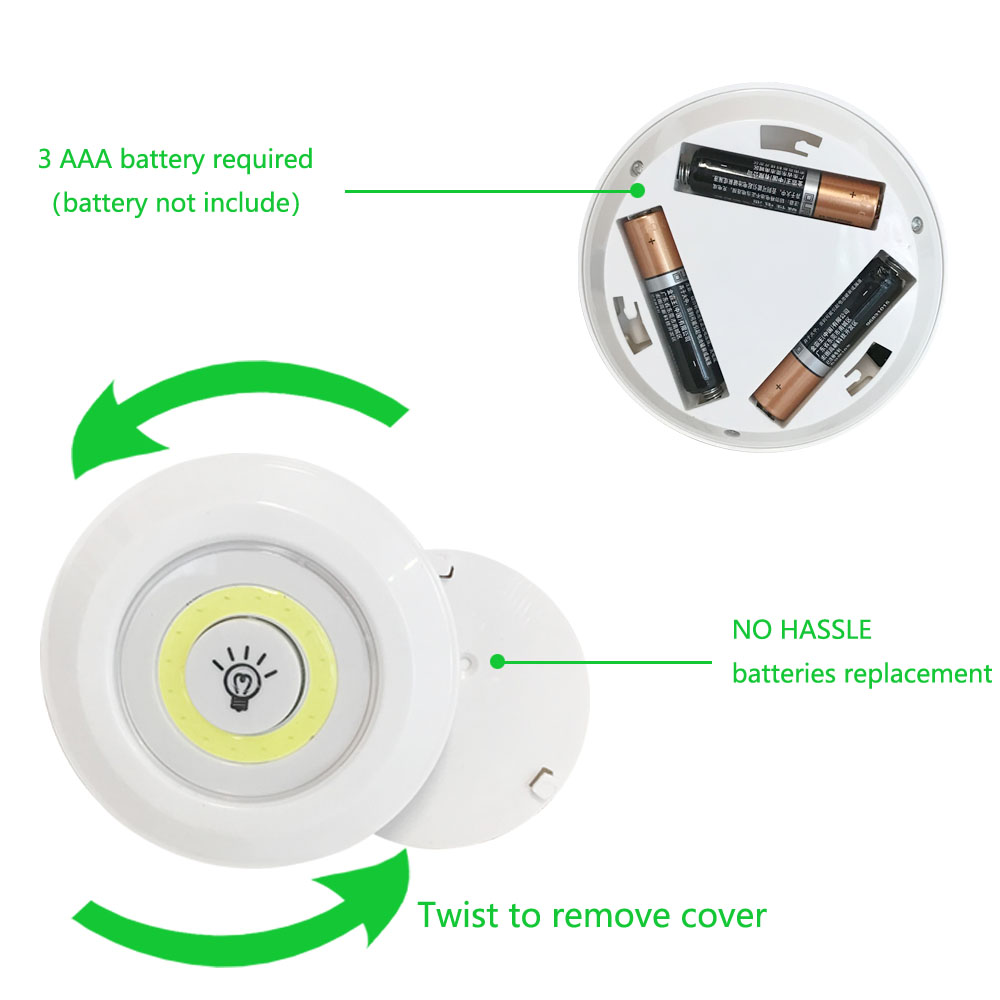 3W ไฟ LED ไร้สายแบบหรี่แสงได้ส - Kitchen Appliances Cabinet บทวิจารณ์และราคา
